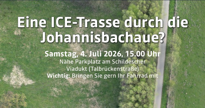 Eine ICE Trasse durch die Johannisbachaue?